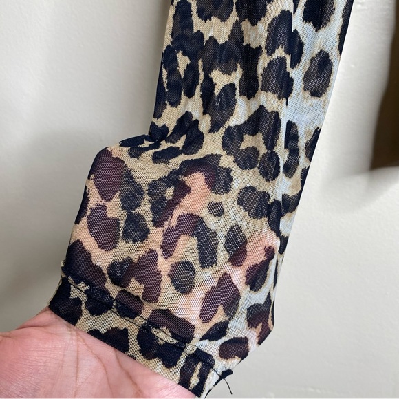 GANNI leopard-print long-sleeve top - Picture 12 of 16
